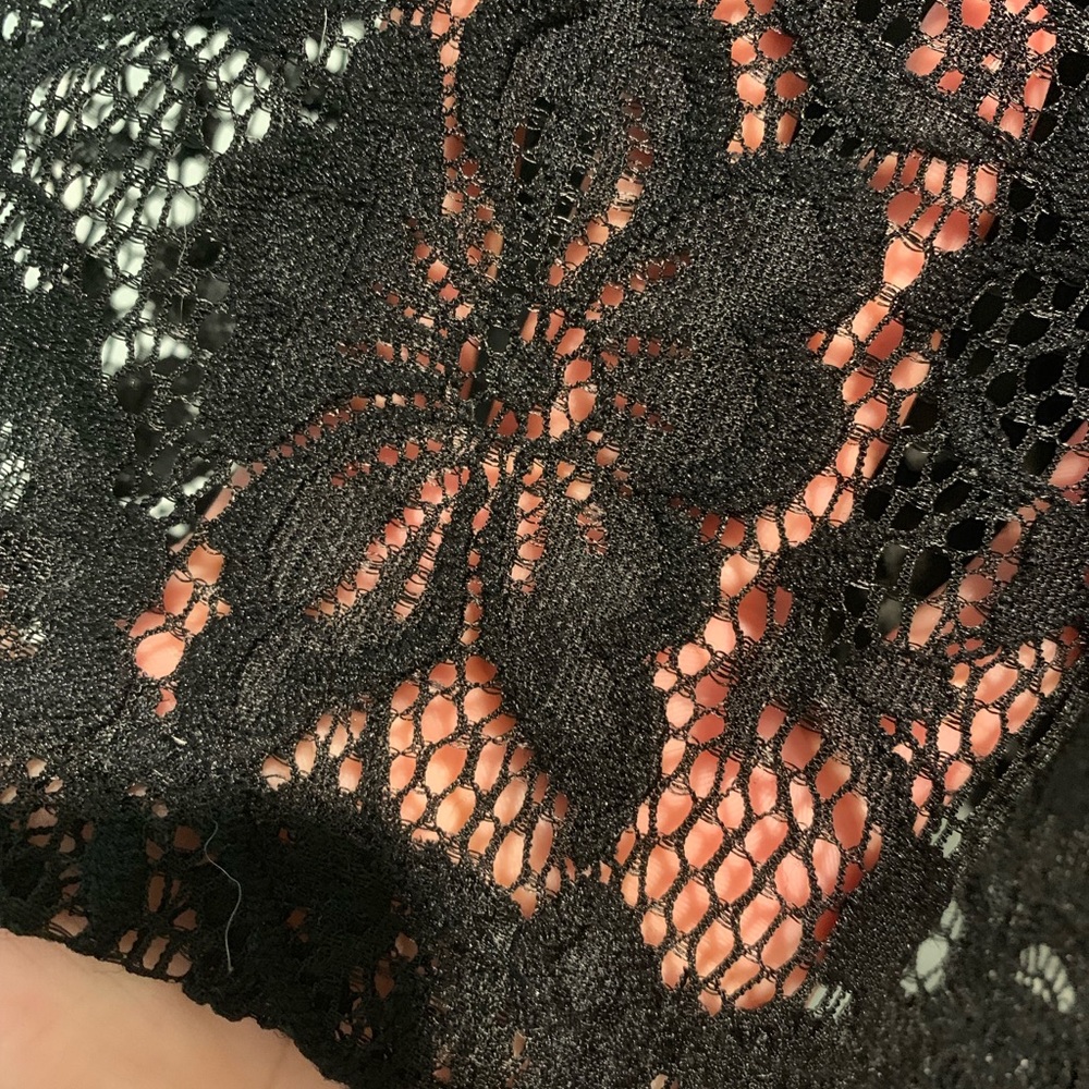 Black laced blouse